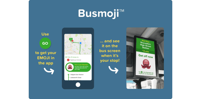 Citymapper Busmoji system